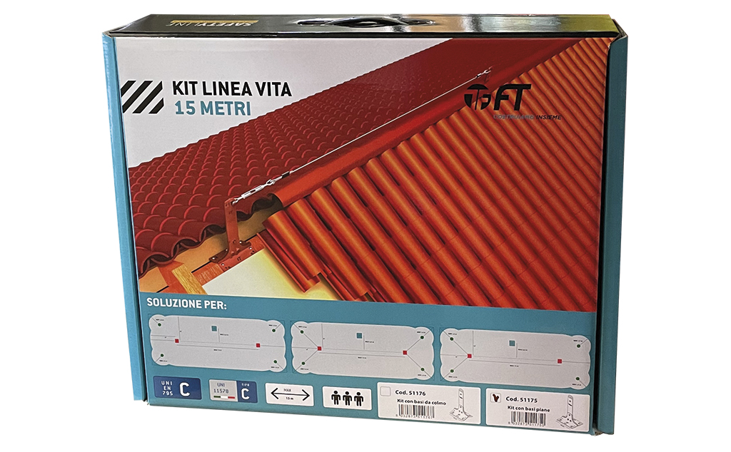 KIT LINEA VITA 15M BASE PIANA